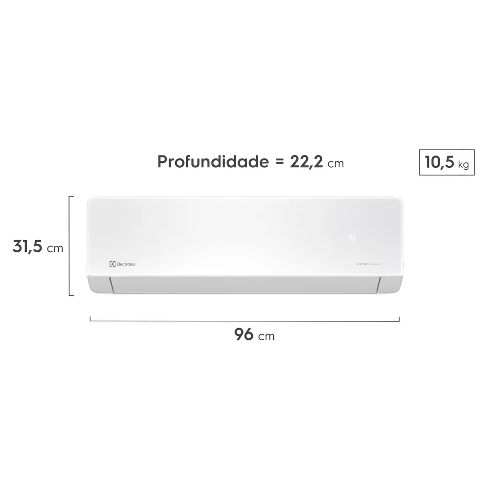 Ar-condicionado Electrolux MaxComfort Inverter Frio 18.000 BTUs (NI18F/NE18F)