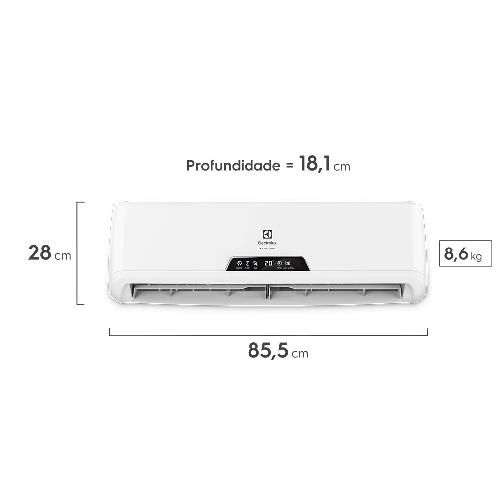 Ar-Condicionado Split Electrolux 9.000 Btus Frio Linha Ecoturbo (VI09F/VE09F)