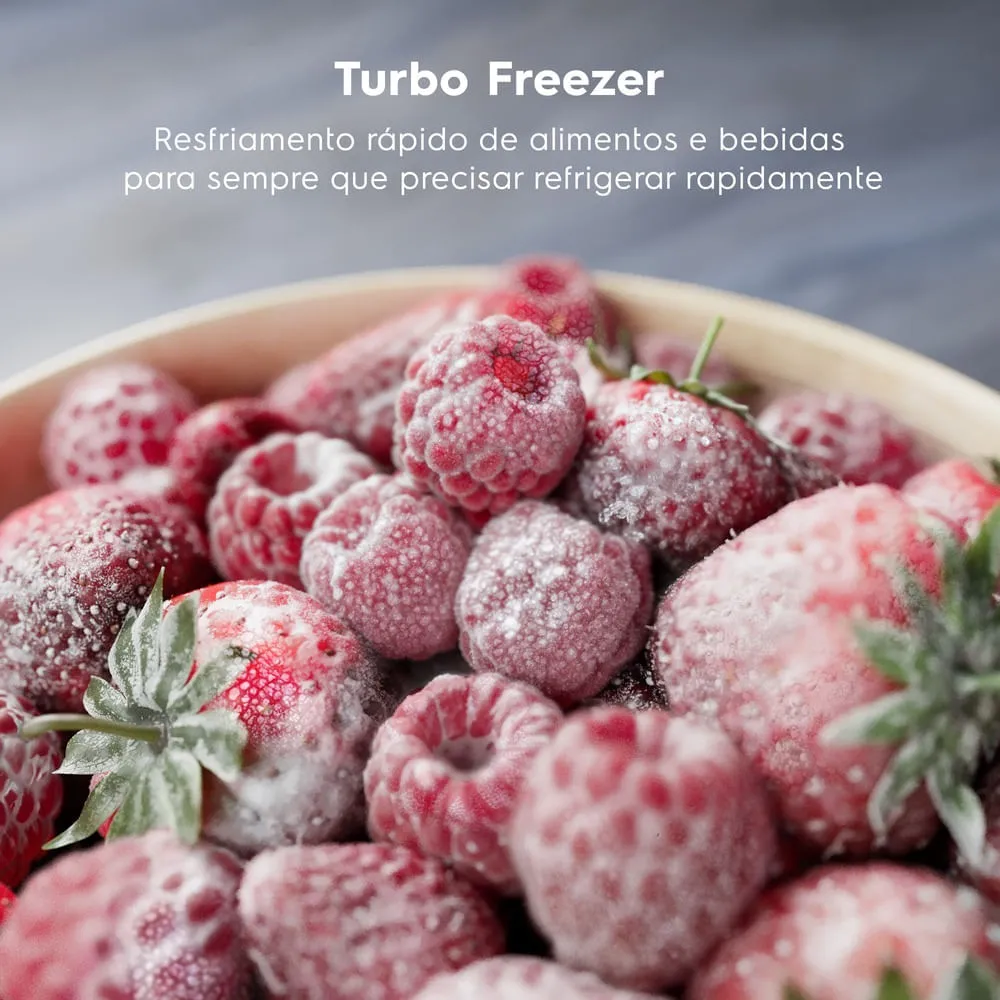 Geladeira Electrolux Frost Free 380L AutoSense Inverter Black Inox Look (IF41B)