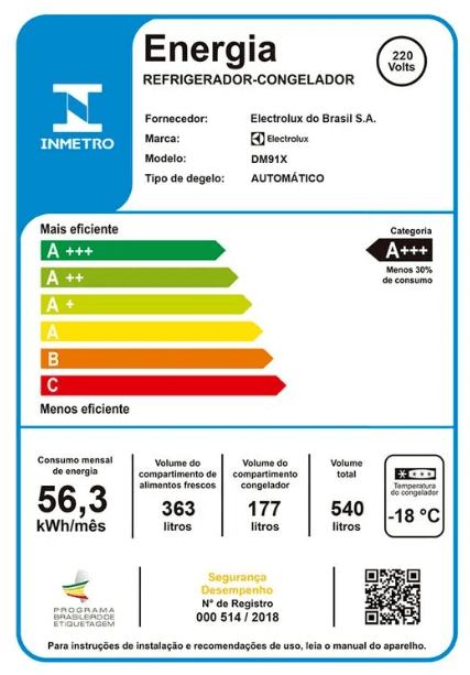 Geladeira Electrolux Frost Free Inverter 540L FlexiSpace Conectada Wi-fi 4 Portas Cor Inox (DM91X)