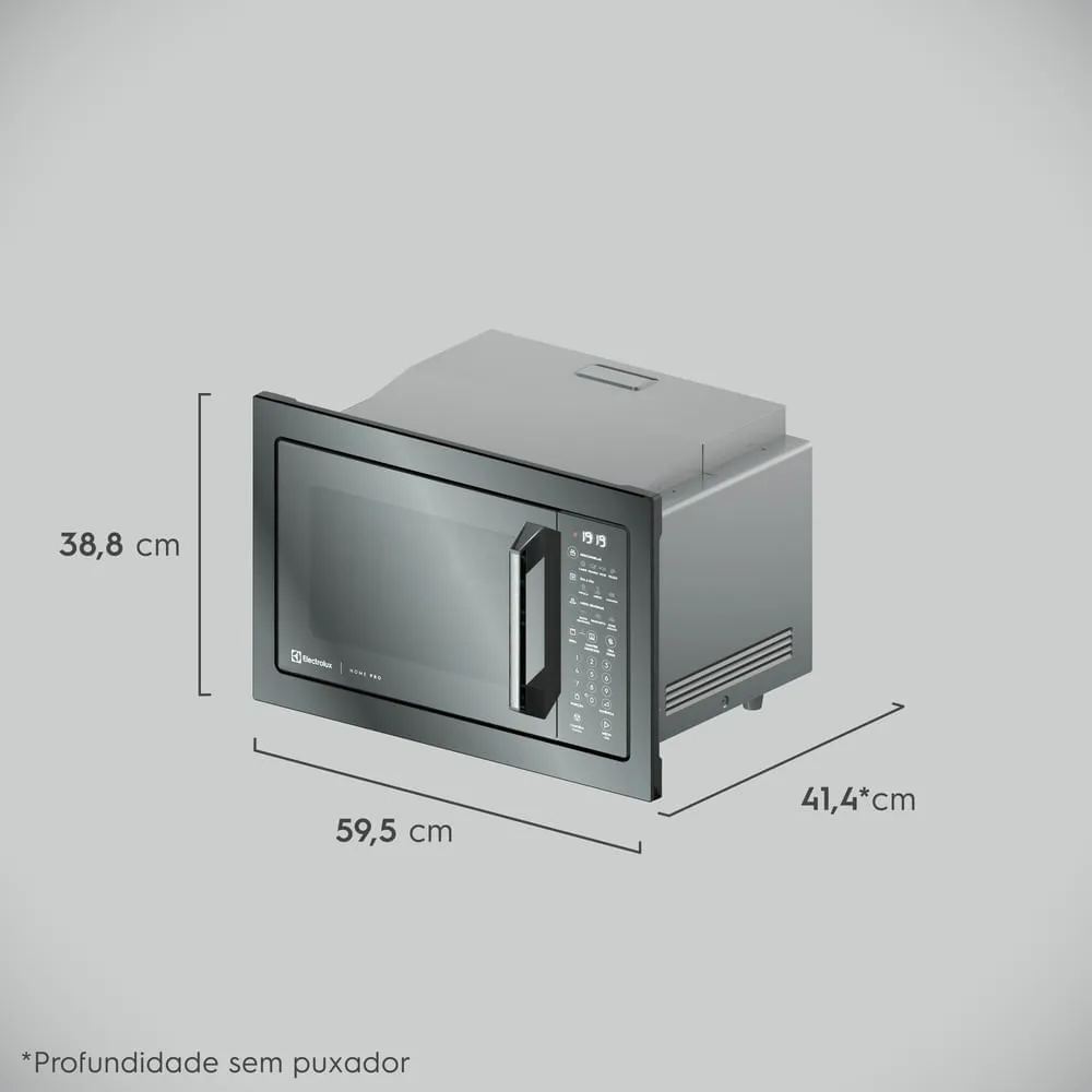 Torre de Cocção com Micro-ondas Electrolux 34L Inox Home Pro (ME3HP) + Forno de Embutir Electrolux Elétrico 80L Home Pro (OE9XS)