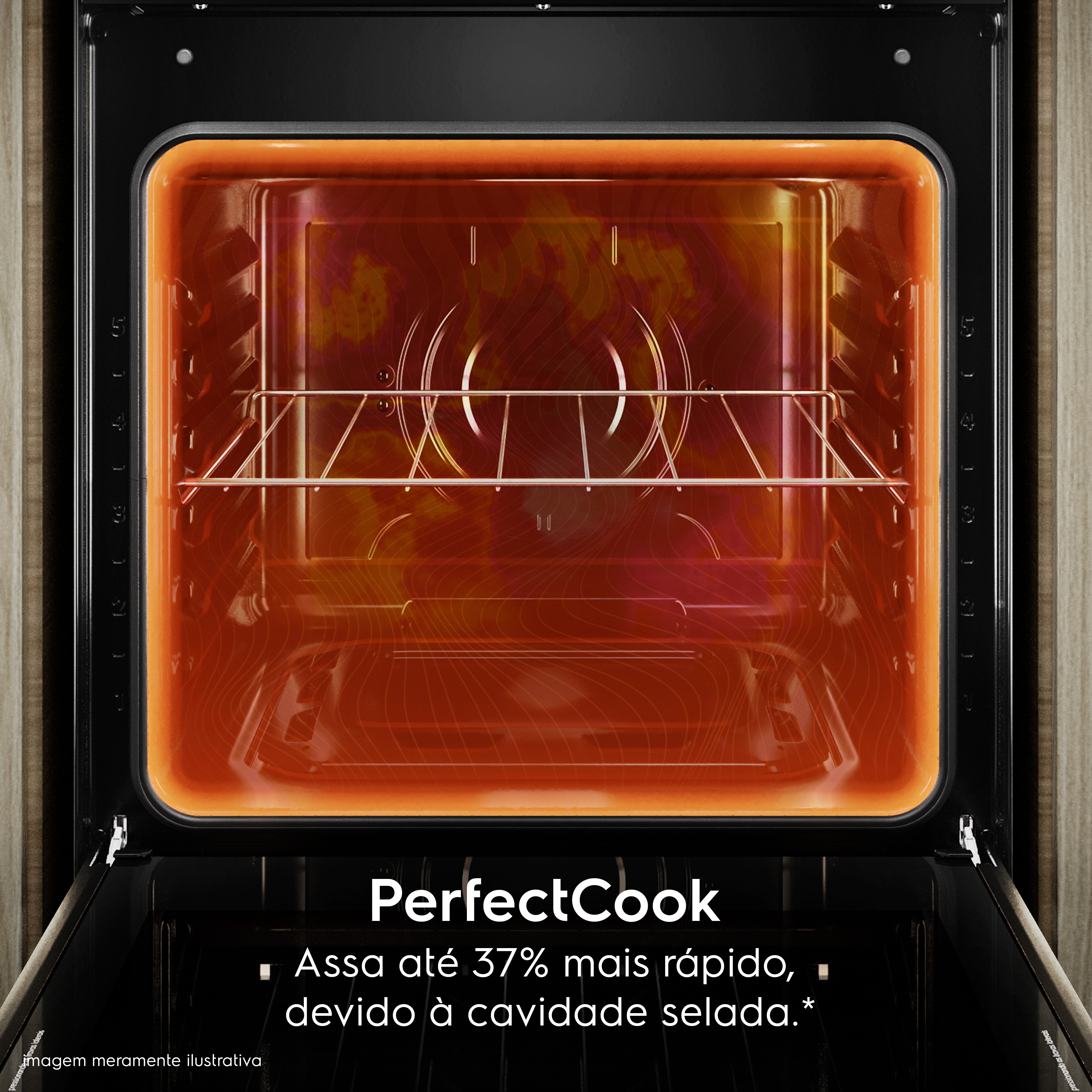 Fogão 4 bocas Electrolux Preto Efficient Mesa Vidro, Tripla Chama e PerfectCook (FE4GB)