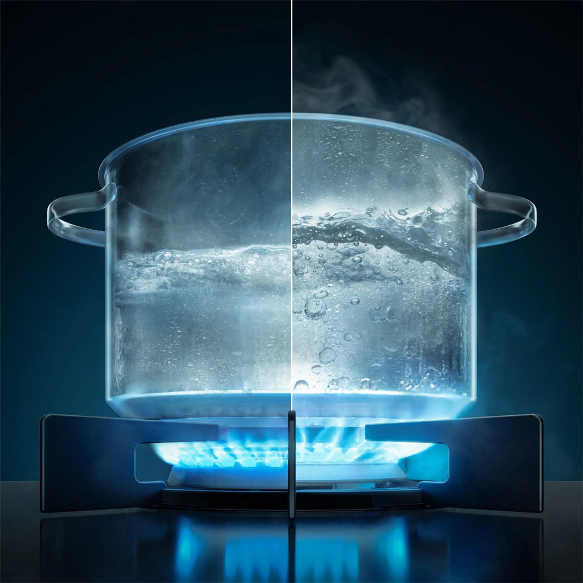 Fogão de Embutir 5 bocas Electrolux Preto Experience com Mesa de Vidro, Grill e PerfectCook360 (FE5EB)