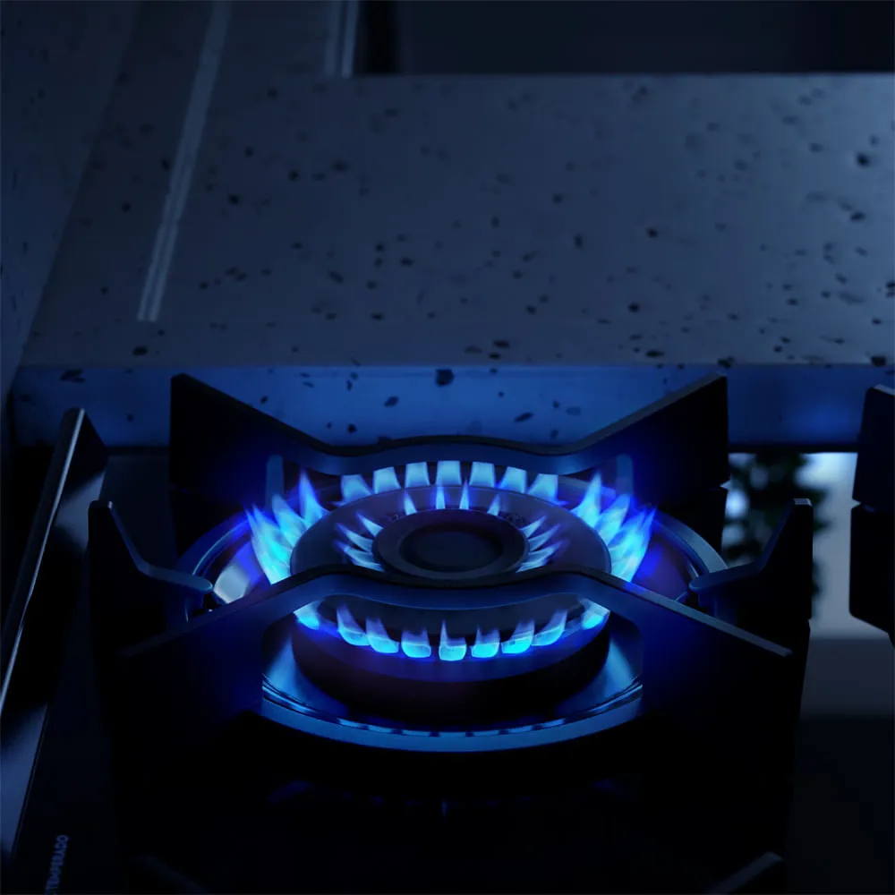 Fogão 4 bocas Electrolux Cinza Experience Mesa de Vidro, 2 fornos e PerfectCook360 (FE4DG)