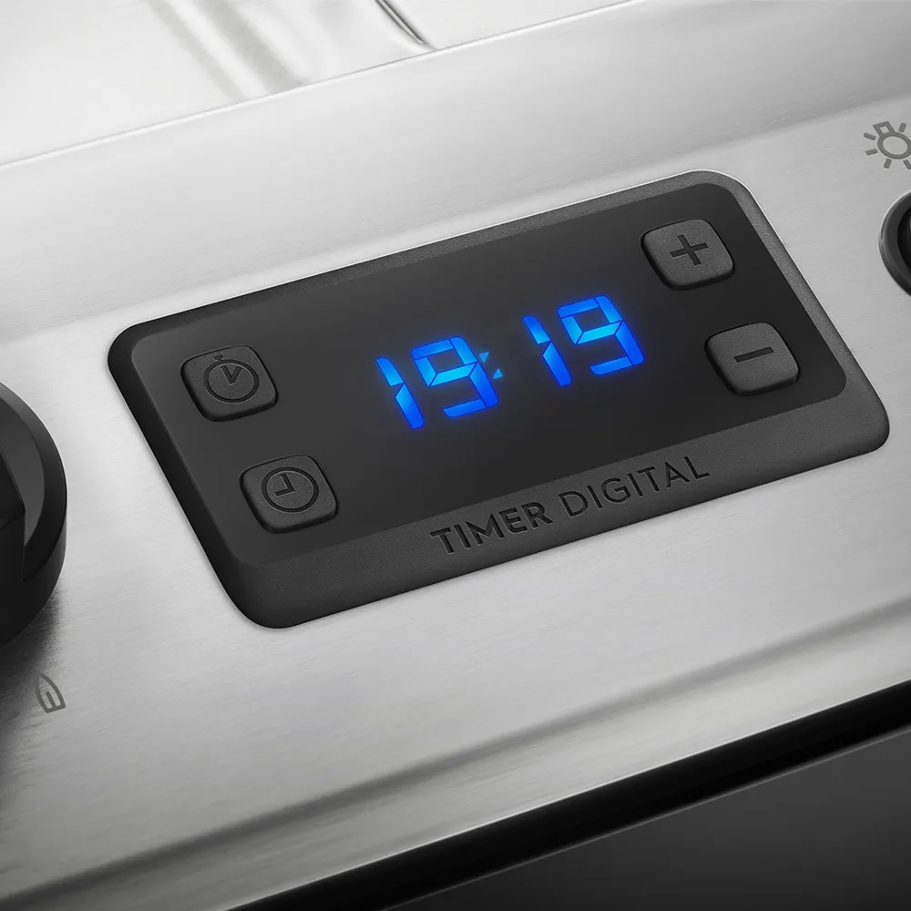 Fogão 5 Bocas Electrolux Preto com Tripla Chama e Timer Digital (76USR)