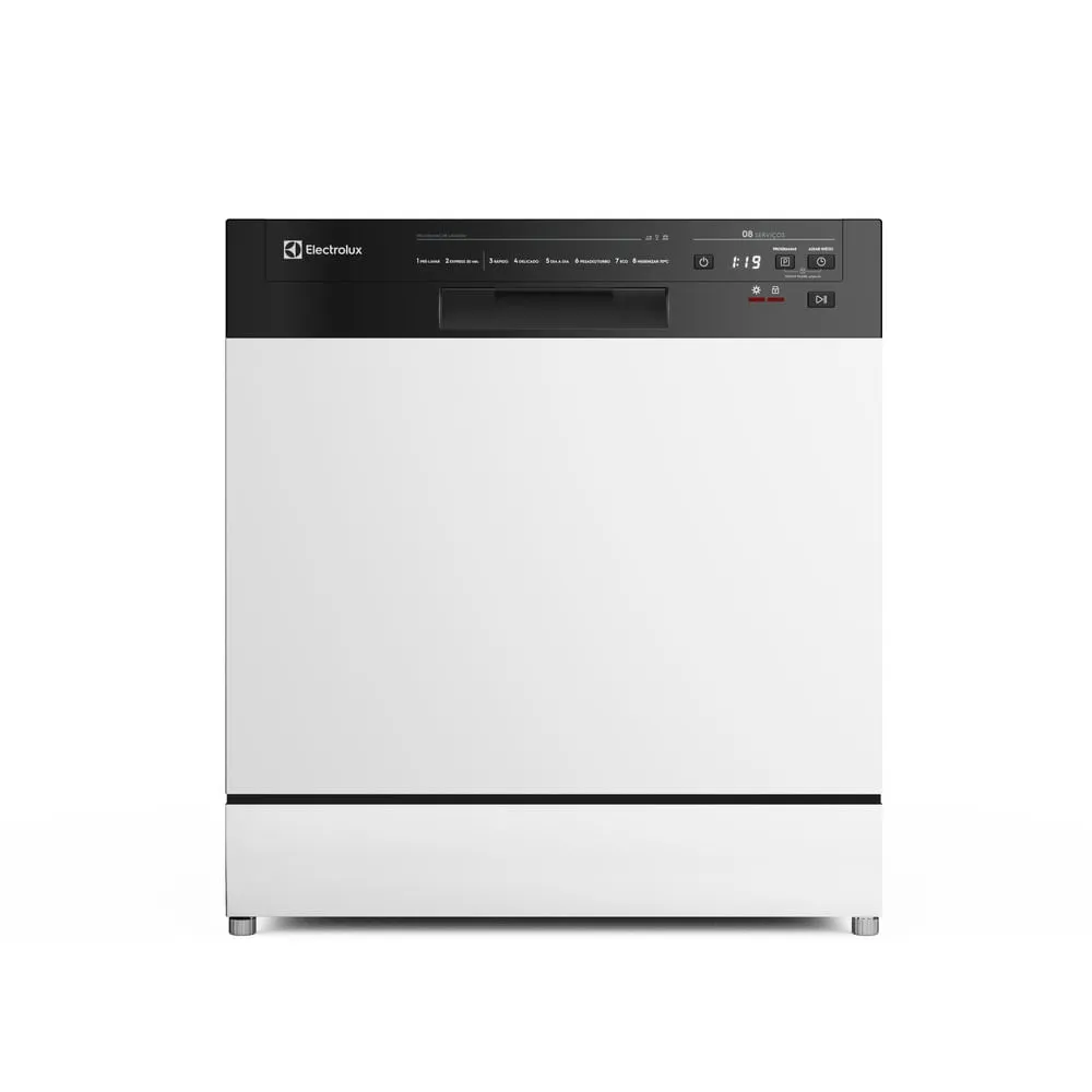 Lava-Louça Electrolux 8 Serviços Branca com Programa Lava & Seca 50 min (LB08E)