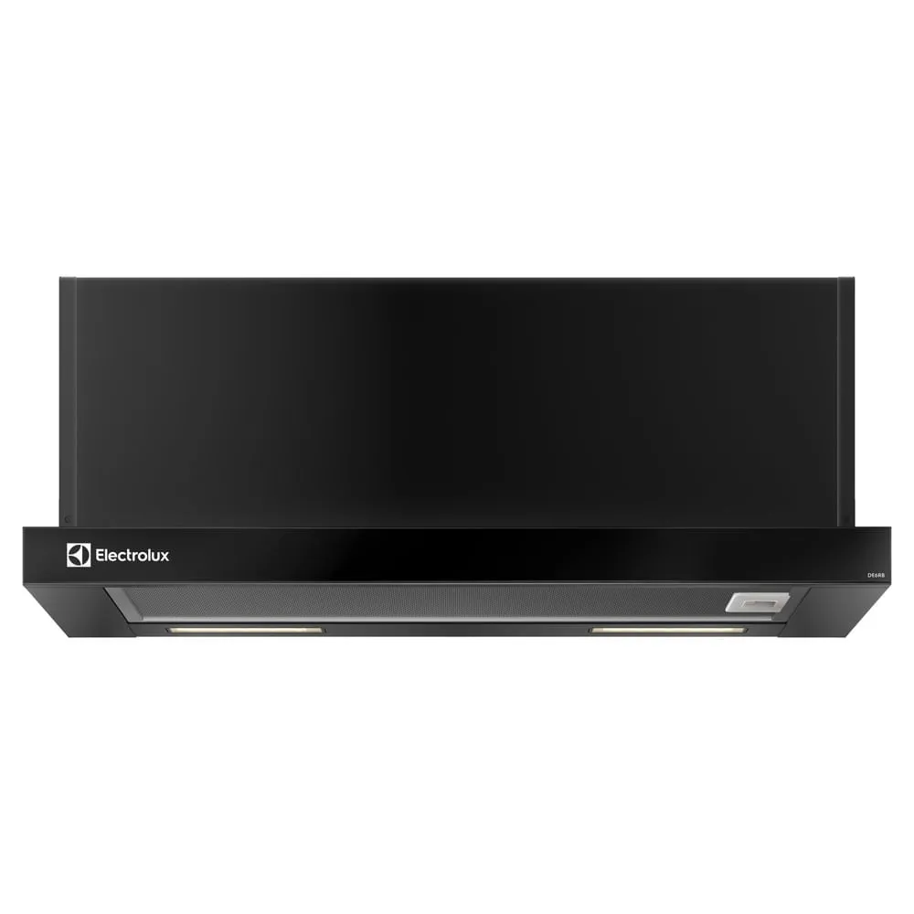 Depurador de Ar Electrolux 60cm Retrátil Preto Efficient com Luz de Led (DE6RB)