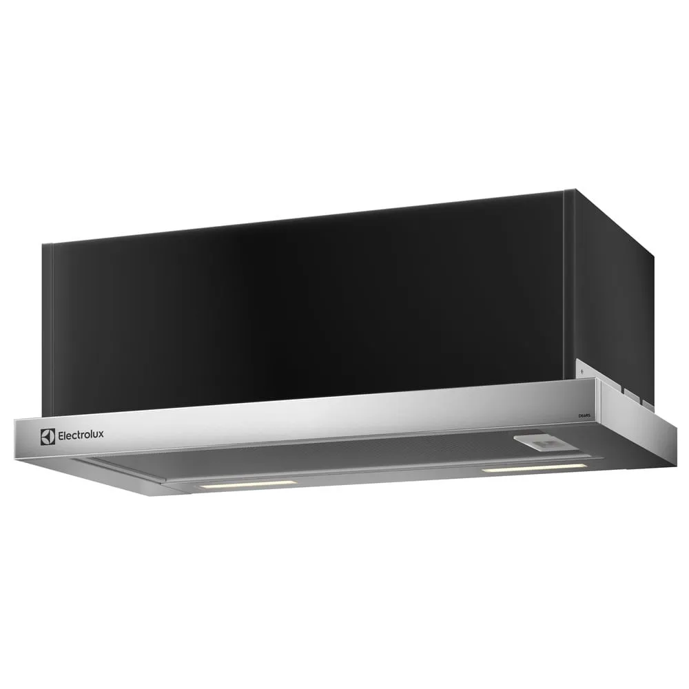 Depurador de Ar Electrolux 60cm Retrátil Inox Efficient com Luz de Led (DE6RS)