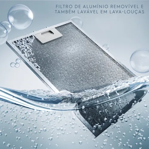 Coifa de Parede Electrolux 60cm de Vidro Efficient com Luz de Led (CE6VX)