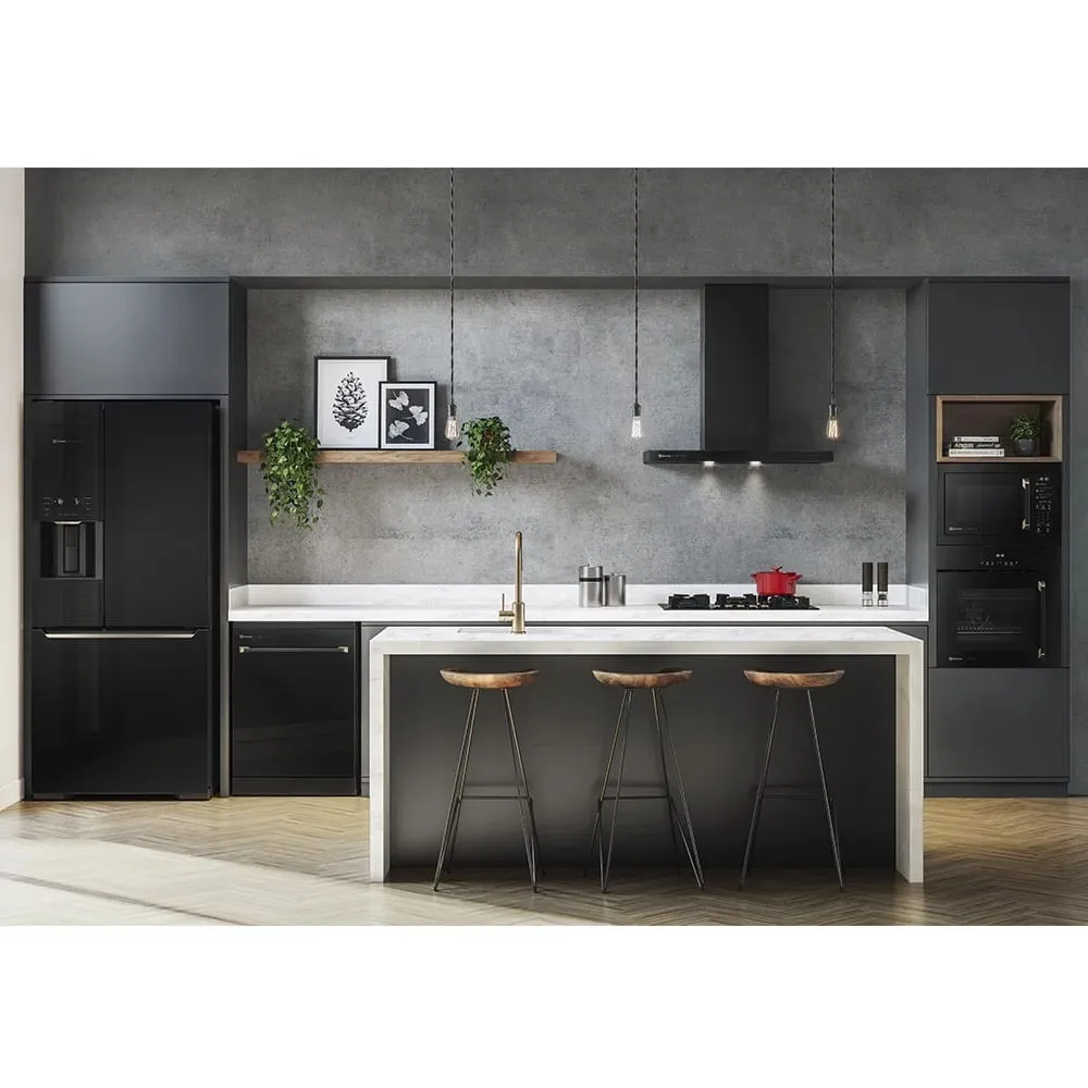 Coifa de Parede Electrolux 90cm Preta Pro Series com Painel Touch e Filtro Baffle (90CTV)