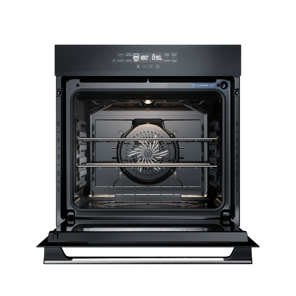 Forno de Embutir Electrolux Elétrico 80L Experience com FoodSensor Preto (OE8EF)