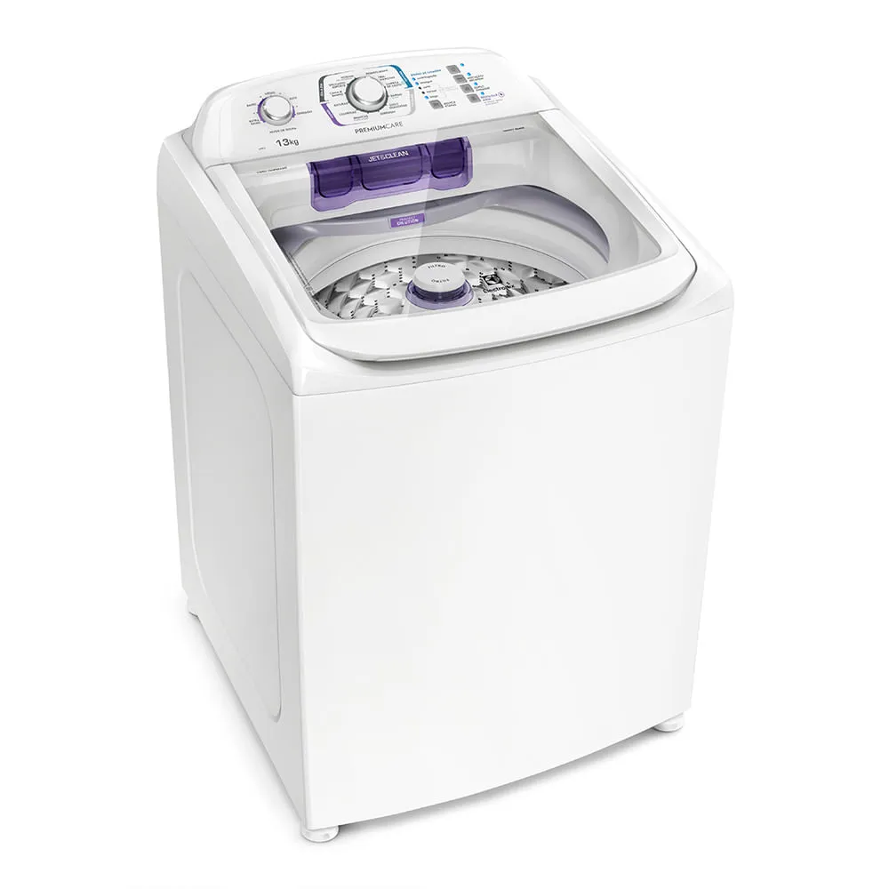 Máquina de Lavar Electrolux 13Kg Branca Premium Care com Cesto inox e Jet&Clean (LPR13)