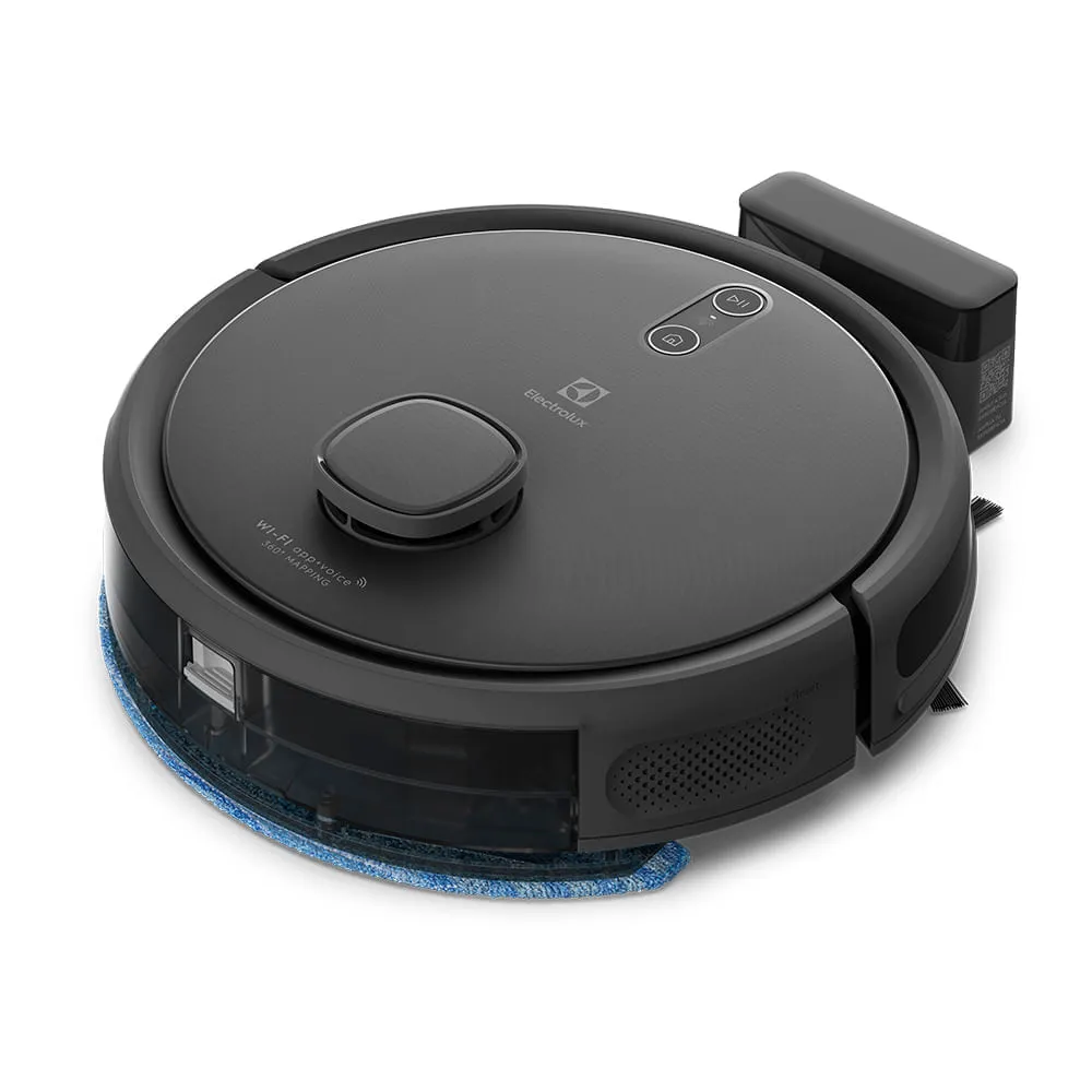 Robô Aspirador Electrolux 4 em 1 Wi-Fi Experience até 1h40 Mapeamento Preto (ERB60)