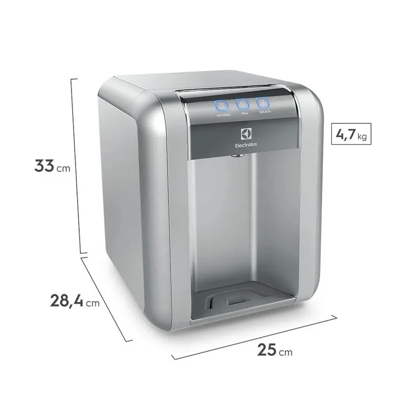 Purificador Electrolux Eletrônico Compacto Efficient Painel Digital Bivolt Cinza (PE11X)