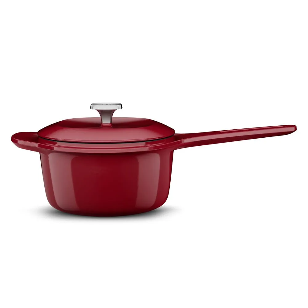 Panela de Ferro Fundido Esmaltado Molheira Electrolux Expert 20cm Vermelha