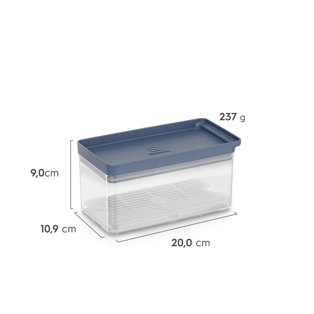 Kit 2 Organizadores de Geladeira Electrolux Experience com Escorredor 1,5L