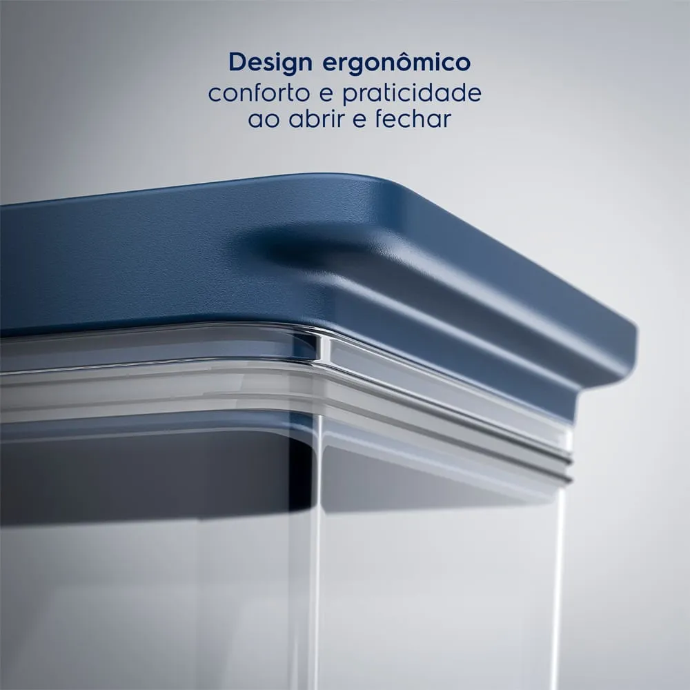 Kit 2 Organizadores de Geladeira Electrolux Experience com Escorredor 1,5L