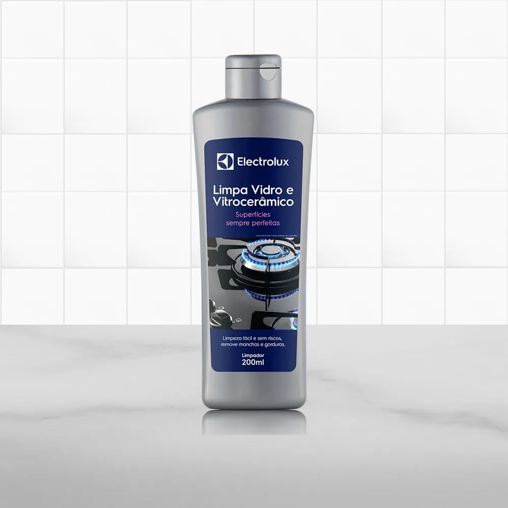 Kit Limpa Vidro e Vitrocerâmico de Indução Electrolux Remove Manchas e Gorduras 2 unidades
